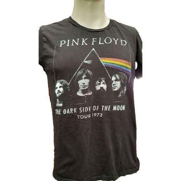 Pink FLoyd Dark Side Of The Moon Tour 1973 Black T-Shirt Size Large Band Retro - Picture 2 of 4